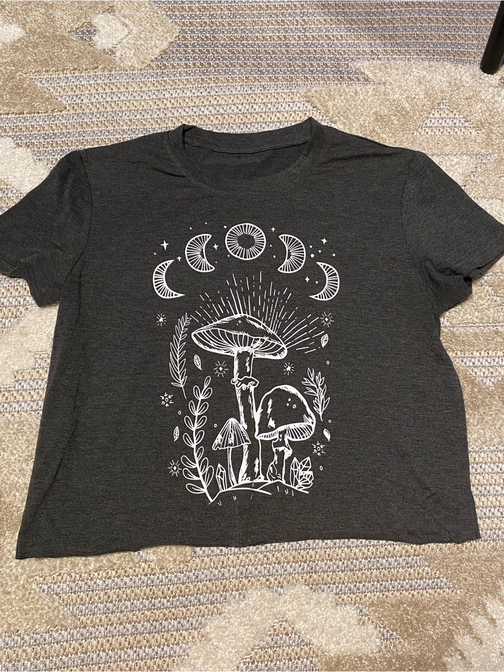 Moon mushroom boxy tee